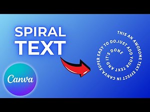 Spiral Text Animated Using Canva (Easy&Simple)