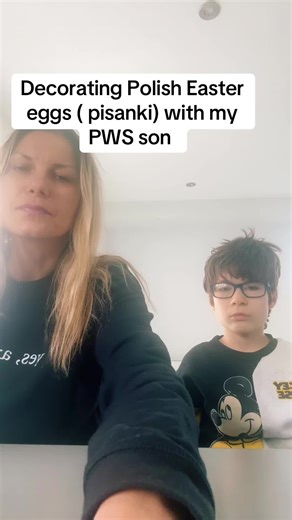 Decorating Polish Easter Eggs with My Son
