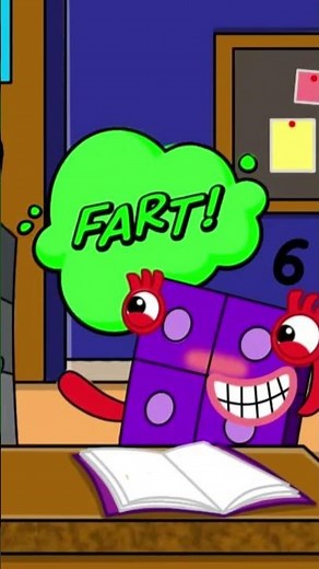 Damn! Numberblocks 6 farts in the class #numberblocks #trending