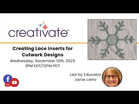 Creating Lace inserts for Cutwork Designs