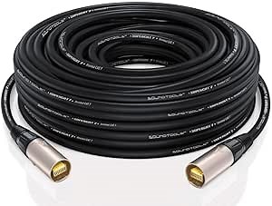 Sound Tools SuperCAT Professional Grade Shielded CAT5e etherCON Cable, Flexible Polyurethane Jacket, Neutrik Connectors (3 feet, Black)