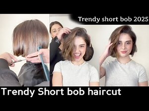 Extreme short bob haircut | bob haircut makeover | hair transformation | self haircut tutorial