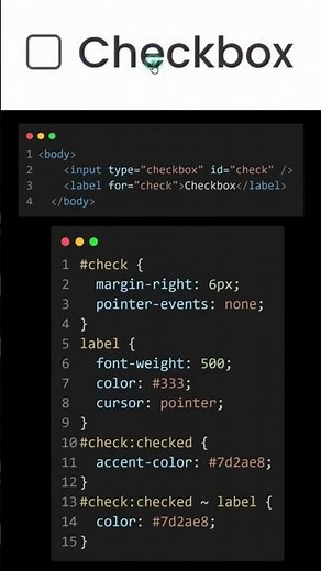 Check box using HTML CSS