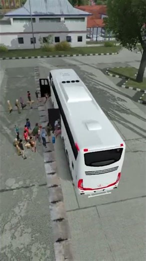 Tourist volvo bus stop 🛑 || BUSSID MOD || #tourist #bus #stop ,🛑 #shorts