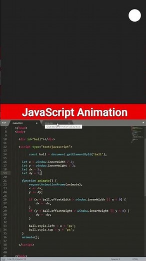 JavaScript Animation #shorts