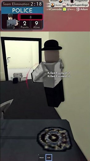 Framed! Team Elimination Moment