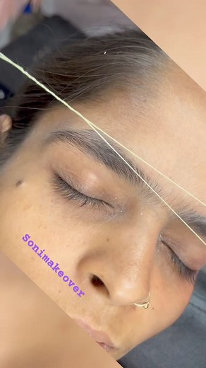192K views · 2.3K reactions | Threading tutorial #skincaretips #beautytips #beautyparlour #thread #eyebrowthreading Princess beutyparlour Soni Makeover Project Makeover Priya's beauty tips | Soni Makeover | Facebook