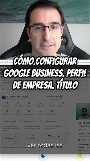 Cómo configurar Google Business. Perfil de empresa. Título