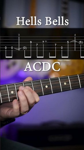 Hells Bells ACDC Guitar Riff with Tab