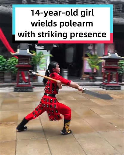 11K views · 176 reactions | A polearm saber, also known as a long-handled saber, is a cold weapon with a long shaft, similar in form to a spear. First recorded during the Han Dynasty (202 BC–AD 220), it became widely used during the Three Kingdoms period (220–280). This weapon is primarily employed for hewing, cutting, and blocking in close combat, extending both the user's reach and striking power. | Discover China | Facebook