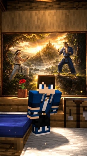 I turned Minecraft's pixel paintings into realistic AI artwork! 🎨🤯