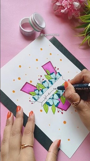 Beautiful Name Card making💕❄️| DIY Gift Card | #shorts #nameart #youtubeshorts