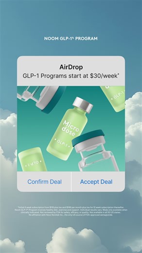 Go beyond the prescription! Pair your GLP-1 with Noom’s Weight Program to lose up to 48% more than medication alone. Reach your goals with: 🍽️Protein tracking and data 🏋️‍♀️Muscle Defense workouts to prevent muscle loss 🤝Side effect support Take the 5-minute quiz today! | Noom