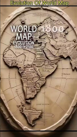 World Map Evolution 1800–2100 | Past to Future Transformation#evolution #shorts