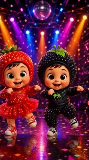🍓 Funny Strawberry Dance 😂 | AI Cartoon Animation | Viral Shorts #viral #aianimation