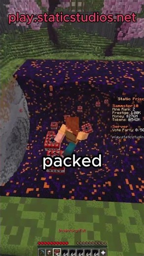 The Best Minecraft Prison Server | Static Prison #minecraft #mcyt #minecraftserver #gaming #shorts