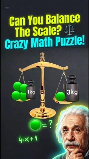 Can You Balance The Scale? ⚖️ Crazy Math Puzzle! Math Move #Short Puzzle Short Video