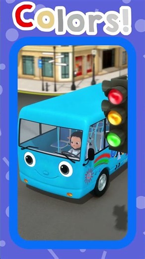Wheels On the Bus Colors! 🚌🎨 #NurseryShorts #popularsong #shorts