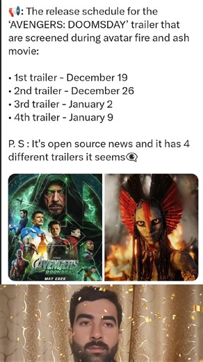 Avengers Doomsday: 4 Secret Trailers Dropping Weekly with Avatar 3 – Full Schedule Revealed!