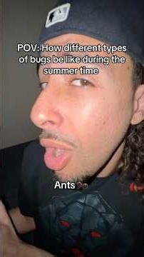 How different bugs be like once the summer time starts 😭 #funny #comedy #meme #relatable