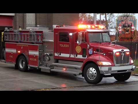 Toledo Fire, OH - Engine 7 Responding.