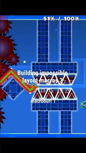 Building Impossible layout macros 3: macrobuff #geometry_dash #geometrydash #gd #gaming #gdupdate