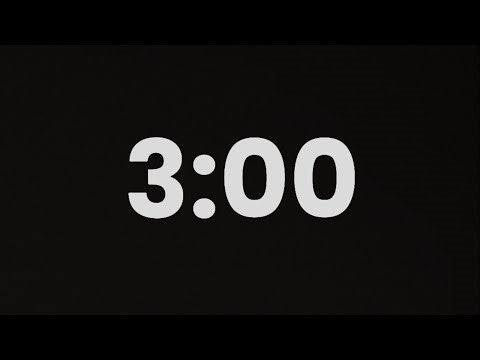 3 Minute Timer with Ticking Sound | 180 Second Countdown Timer for Study & Focus