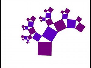 Pythagorean tree, GeoGebra dynamic animation 9