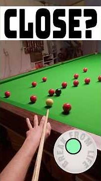 Snooker Practice Break Maximum Attempt 😮 Close? GoPro Headcam POV