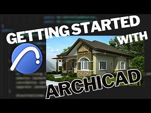 Getting started with Archicad, line, spline, dimensions, text, etc