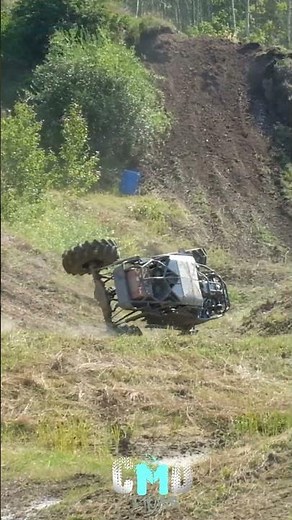 Eric Pelletier rolls over on the obstacle course - Extreme Mud Fest Cold Lake 2025