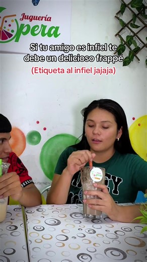 Si tu amigo es infiel te debe un delicioso frappé jajajaja #humor #amigo #infiel #frappe #restaurant