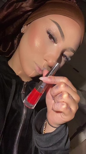 Applying Red Lipstick: A Close-Up Tutorial