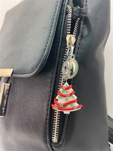Polymer Clay Christmas Tree Cake Charm - Large - Etsy