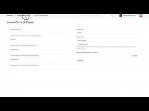 ERPNext - Leave Management