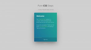 Pure CSS Steps