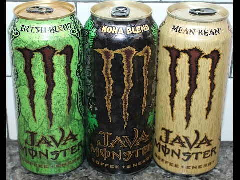 Java Monster: Irish Blend, Kona Blend & Mean Bean Coffee + Energy Review