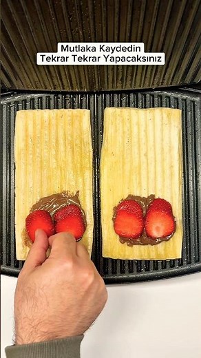 CHOCOLATE & STRAWBERRY WAFFLE RECIPE MADE WITH PUFF PASTRY 👉