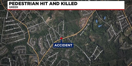 Coroner identifies pedestrian hit and killed in Greer