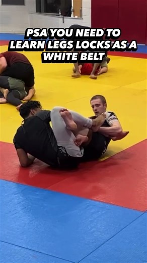 PSA: Leg locks are for everyone, white to black. Learn them, keep yourself safe regardless of rules