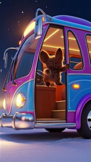 Luna in a magical bus #reels #shorts #kidsvideo #kids #baby #babytalk #bedtimestories #rhymes #sleep