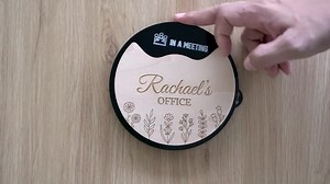 Personalized Work From Home Privacy Sign. Customizable 4 Sides Do Not Disturb. Please Knock. in A Meeting, Office Door Sign. Bedroom Door. - Etsy