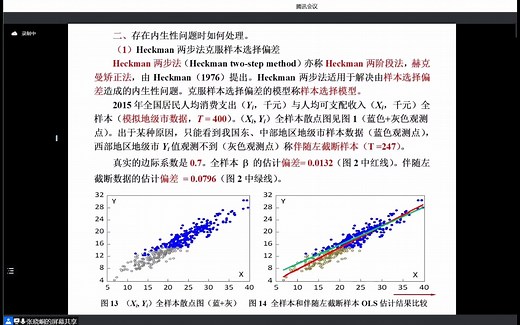 内生性处理(1)：Heckman两步法(原理)：克服样本选择偏差-张晓峒教授