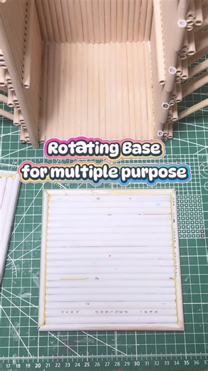 How to make rotating base for any display stand or storage projects #paperideas #displaybase