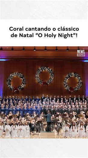 News Gospel on Instagram: "Arrepiante! ❤️‍🔥 @millennial_choir cantando "O Holy Night""