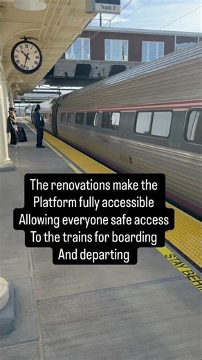 Lancaster Amtrak platform opening