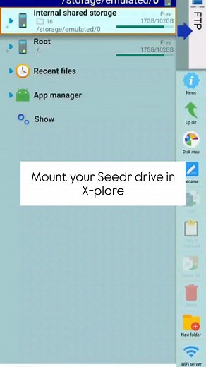 Seedr on Instagram: " Quick hack: Mount your Seedr drive in X-plore on Android using plain FTP—takes about 30 seconds.  We shot a super-short walkthrough— play and follow."