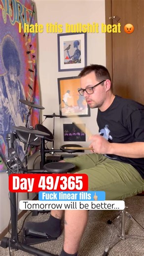 Day 49/365 drum lesson 52 week drum tutorial.