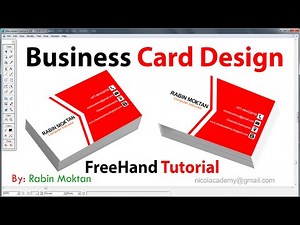 Freehand MX Tutorial || Business Card Design in Macromedia FreeHand MX || Visiting Card Design