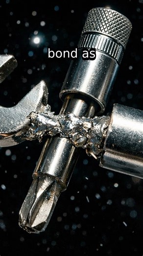 Metal Fusion in Space: The Surprising Phenomenon of Cold Welding! #Science #SpaceFacts